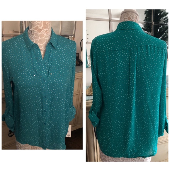 Spring Green Blouse NWT - Picture 1 of 9